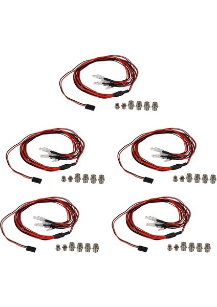 30 LED Işık Kiti 2 Beyaz 2 Kırmızı 2 Mavi 1/10 1/8 Traxxas HSP SCX10 D90 HPI RC CAR (Yurt Dışından)