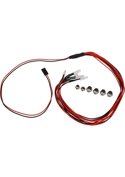 30 LED Işık Kiti 2 Beyaz 2 Kırmızı 2 Mavi 1/10 1/8 Traxxas HSP SCX10 D90 HPI RC CAR (Yurt Dışından)