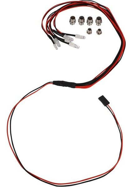 30 LED Işık Kiti 2 Beyaz 2 Kırmızı 2 Mavi 1/10 1/8 Traxxas HSP SCX10 D90 HPI RC CAR (Yurt Dışından)