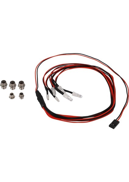30 LED Işık Kiti 2 Beyaz 2 Kırmızı 2 Mavi 1/10 1/8 Traxxas HSP SCX10 D90 HPI RC CAR (Yurt Dışından)