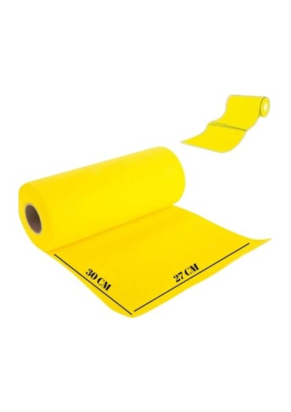 Softtex 15 Kesimli Sarı Kopar Kullan Rulo Temizlik Bezi 27X30 cm 2'li modelleri