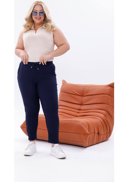 Kadın Duble Paça Bilek Boy Full Likra Ekstra Rahat Üst Düzey Büyük Beden Pantolon fırsatları