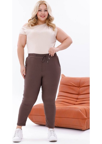 Kadın Duble Paça Bilek Boy Full Likra Ekstra Rahat Üst Düzey Büyük Beden Pantolon fırsatları