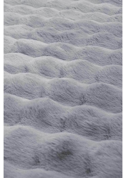 Maya Tavşan Tüyü Peluş Bubble Halı | Kaymaz Tabanlı Makinede Yıkanabilir Yumuşak Halı |beyaz| MYA01 fırsatları