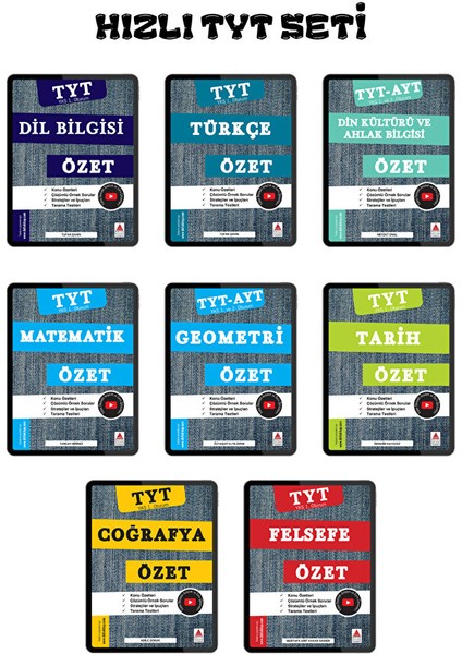 Hızlı Tyt Hazırlık Seti (8 Özet Kitap) modelleri