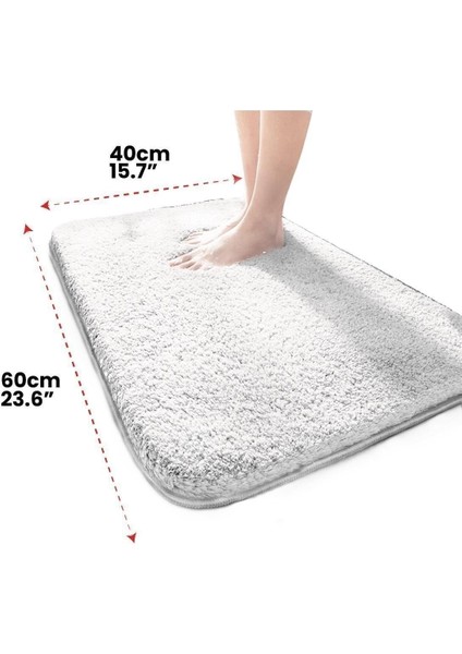 Neva Peluş Halı | Kaymaz Tabanlı Makinede Yıkanabilir | Ultra Yumuşak Modern Halı | Beyaz | NVA01 fırsatları