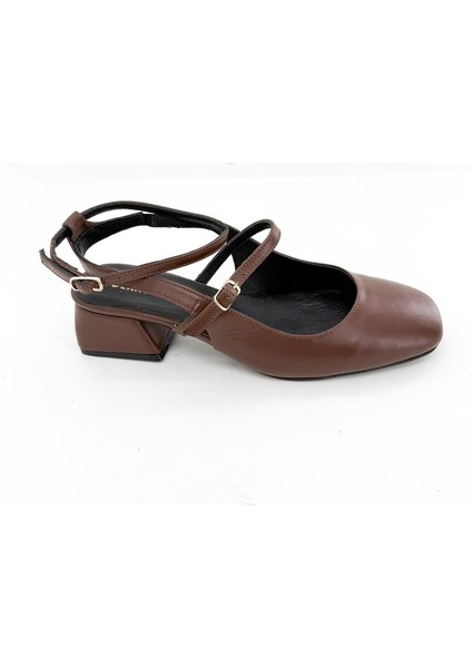 Hakiki Deri Kadın Topuklu Deri Ayakkabı TRC50-MJ05