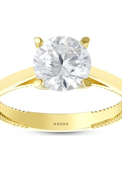 Altın Tektaş Yüzük - 14K