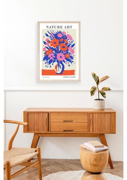 Çiçek Ahşap Çerçeveli Tablo modelleri