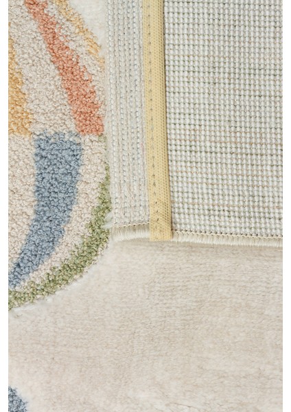 Minizoo 05 Cream Multy Canlı Renklere Sahip Figürlü Bebek ve Çocuk Odası Halısı modelleri