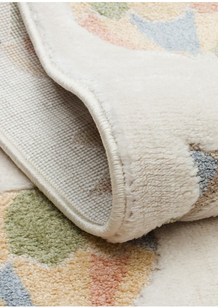 Minizoo 05 Cream Multy Canlı Renklere Sahip Figürlü Bebek ve Çocuk Odası Halısı