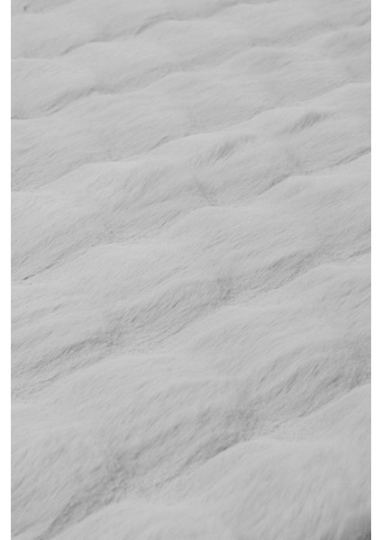 Maya Tavşan Tüyü Peluş Bubble Halı | Kaymaz Tabanlı Makinede Yıkanabilir Yumuşak Halı |beyaz| MYA01 indirimleri