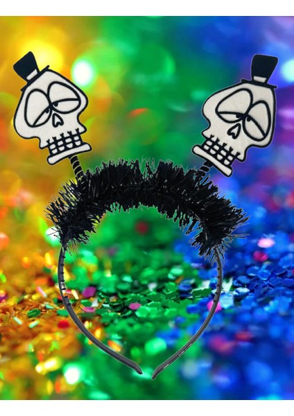 Halloween Cadılar Ba.Taç Zombi Şapkalı Simli Kuruk