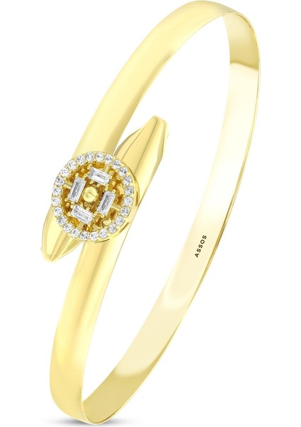 Altın Tasarım Kelepçe - 14K