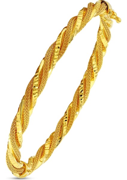 Tasarım Altın Kelepçe - 14K