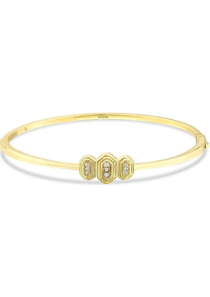 Tasarım Altın Kelepçe - 14K