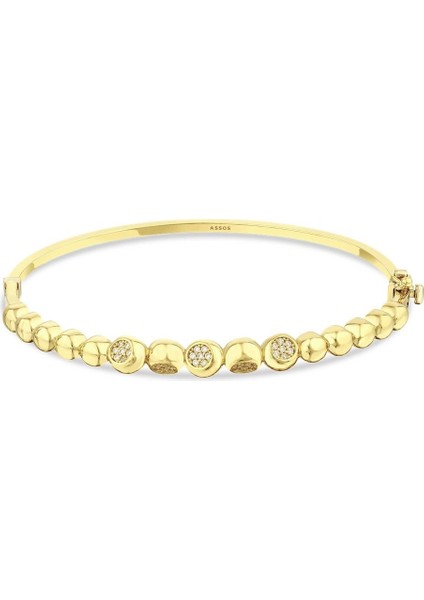 Altın Tasarım Kelepçe - 14K