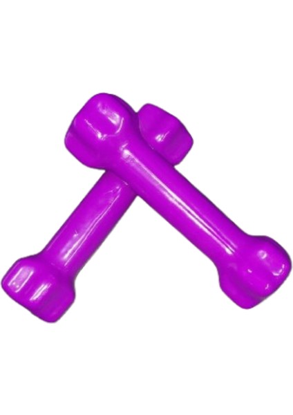 Vinyl Kaplı Deluxe Demir Dambıl Pcv Dambıl 1 Çift 0,5 kg Dambıl 2 Adet