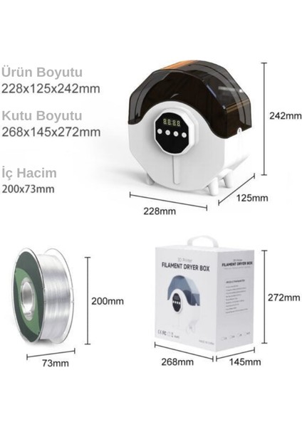 Filament Kurutma Cihazı modelleri