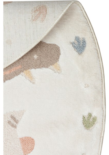 Minizoo 07 Cream Multy Q Canlı Renklere Sahip Hayvan Figürlü Bebek ve Çocuk Odası Halısı fiyatları