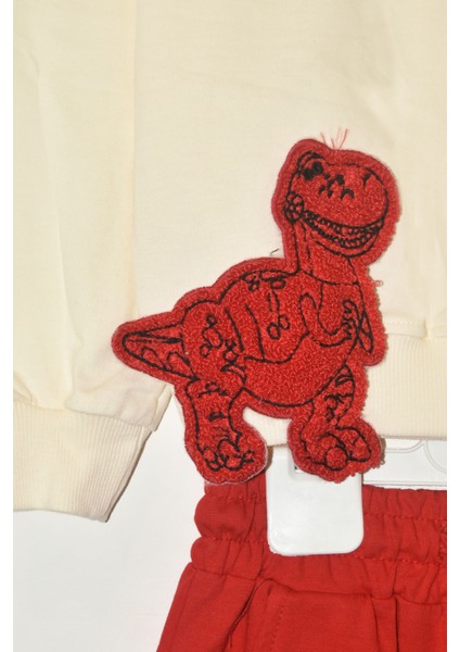 Erkek Çocuk %100 Pamuk Great Nakışlı Trex Süzeneli Paça Lastikli Takım - 2144 fiyatları