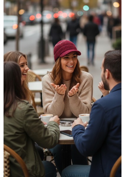 Premium Soft Örgü Şapka / Bere - Siperli Kışlık Cap Şapka