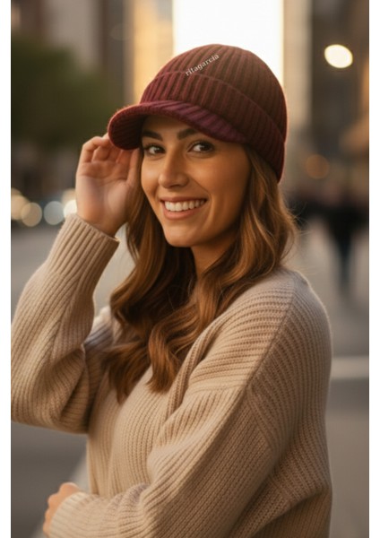 Premium Soft Örgü Şapka / Bere - Siperli Kışlık Cap Şapka indirimleri