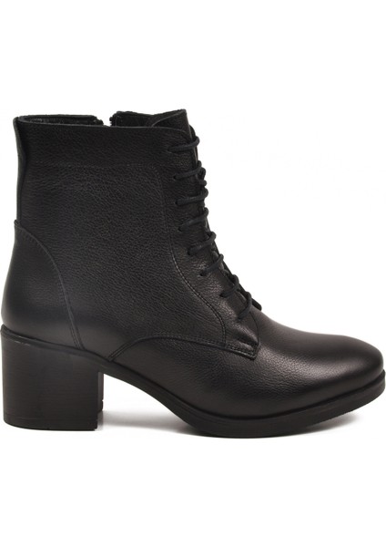 Siyah Hakiki Deri Kaymaz Taban Kadın Bot Premium 92159-1 Z fiyatları