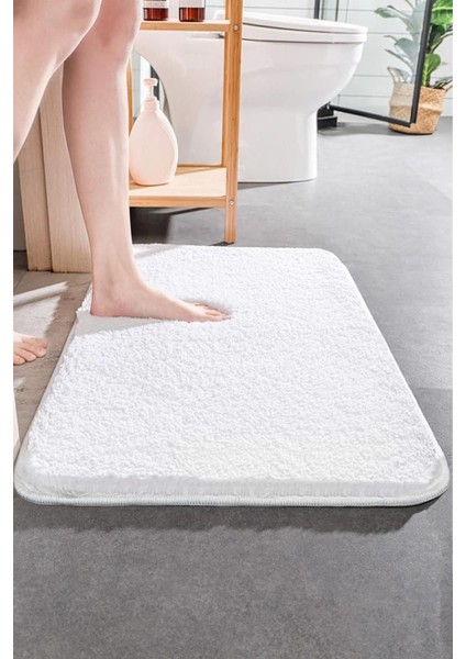 Neva Peluş Halı | Kaymaz Tabanlı Makinede Yıkanabilir | Ultra Yumuşak Modern Halı | Beyaz | NVA01 fiyatları