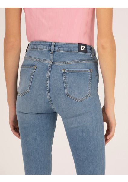 Kadın Açık Mavi Skinny Fit Jean Pantolon 50262748-VR003