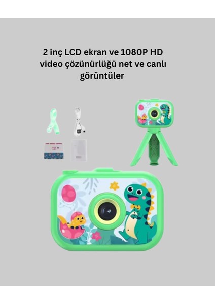 1080P Hd Çocuk Vlog Kamerası – Tripod ve Eğitici Oyunlarl fırsatları