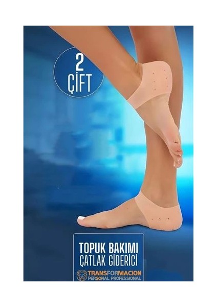 Bfs Topuk Çatlak Çorabı - Nem Tutucu Topuk Bakım Çorabı 2 Çift