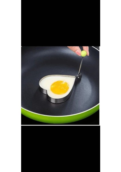 Metal Kalp Omlet Krep Kalıbı