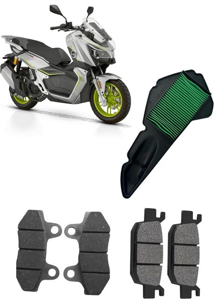 Rks Reale 125 Bakım Seti Ön-Arka Balata ve Hava Filtresi