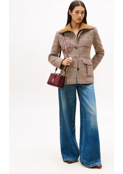 Sezonluk Dokulu Kadın Kadın Gri Blazer Ceket WW0WW466560OG fiyatları