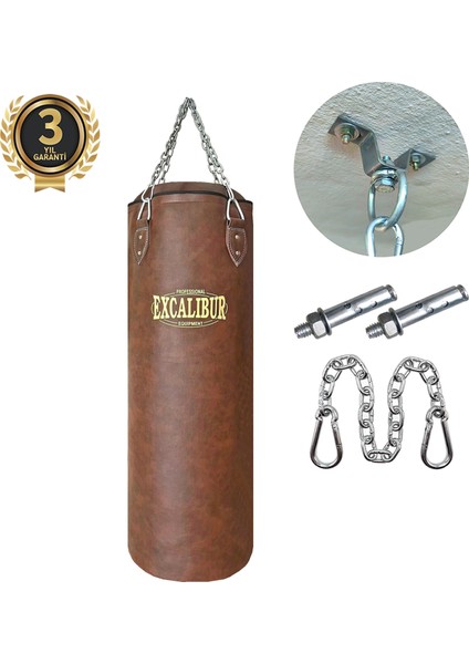 Klasik Boks Torbası 100 x 35 cm Vintage Kahve fiyatları