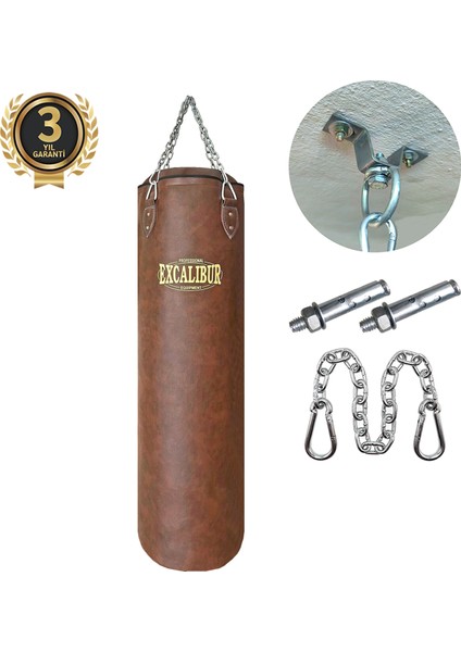 Klasik Boks Torbası 120 x 35 cm Kahve fiyatları