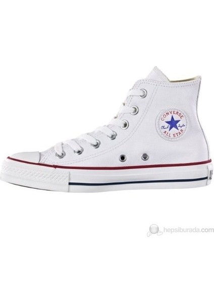 Chuck Taylor All Star Hi Deri Unisex Beyaz Sneaker.100