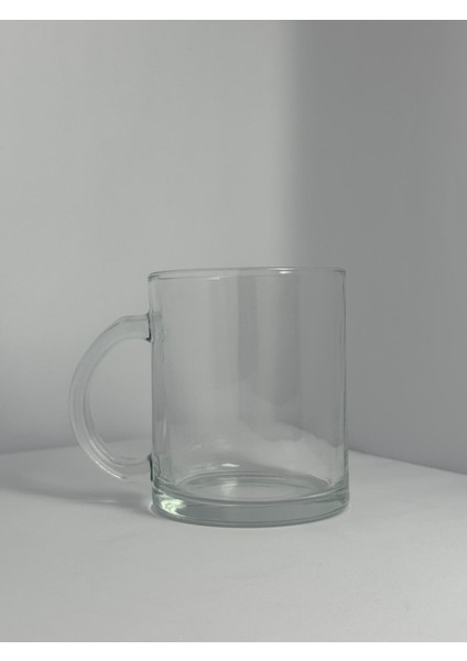 Kişiselleştirilebilir Şeffaf Kulplu Modern Tasarım Bardak | Yelkovanstudio fiyatları