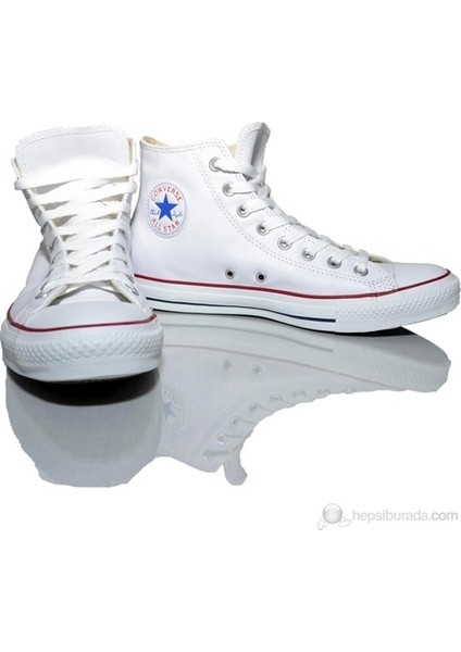 Chuck Taylor All Star Hi Deri Unisex Beyaz Sneaker.100 fırsatları