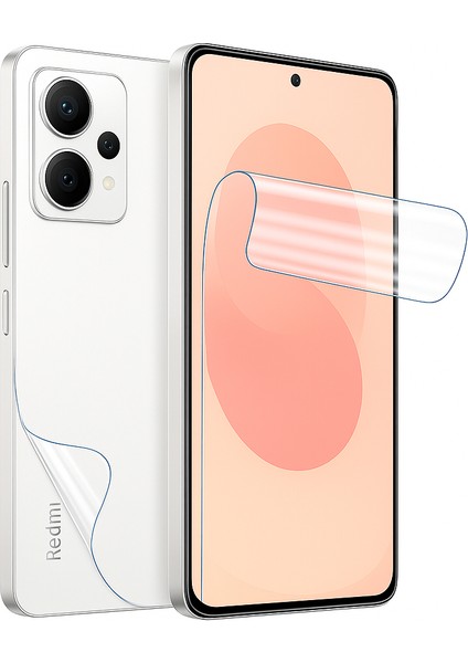 Redmi Note 15 Pro Ekran ve Arka Kapak Koruyucu Film Ön+Arka Hidrojel Nano Esnek Şeffaf