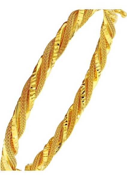 Tasarım Altın Kelepçe - 14K