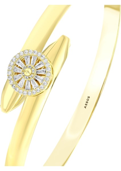 Altın Tasarım Kelepçe - 14K