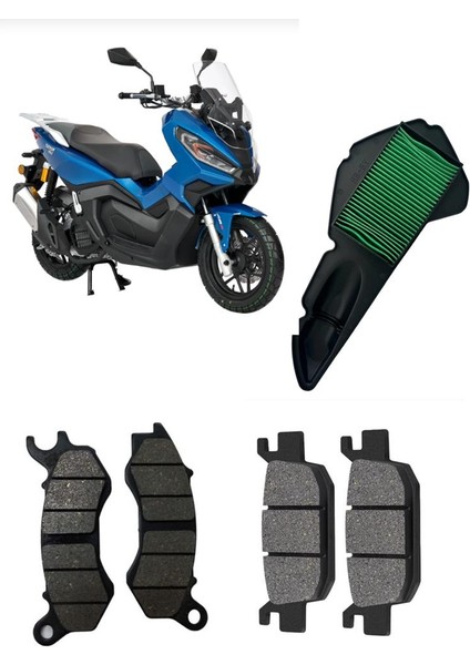 Kanuni Seha 150 Bakım Seti Ön-Arka Balata ve Hava Filtresi