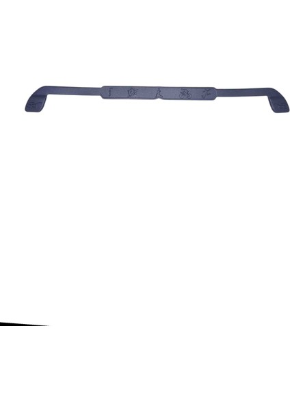 Çocuk Slikon Köşeli Gözlük Askısı Siyah