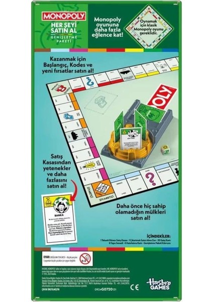 Bfs G0720 Monopoly Her Şeyi Al - Genişletme Paketi indirimleri