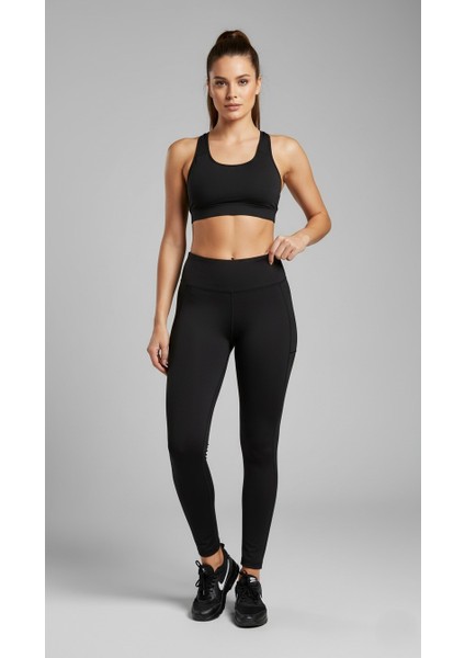 Yüksek Bel Toparlayıcı Çelik Örgü Spor Tayt - Push-Up Etkili-Siyah/kahve modelleri