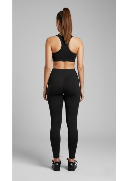 Yüksek Bel Toparlayıcı Çelik Örgü Spor Tayt - Push-Up Etkili-Siyah/kahve indirimleri