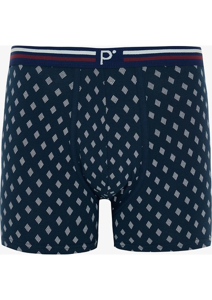Erkek Navy Organik 3'lü Boxer