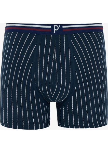 Erkek Navy Organik 3'lü Boxer